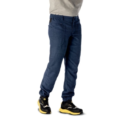 Pantalone in velluto Trieste D-Force, blu, 100% poliestere (220 g/m²).