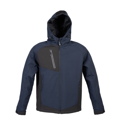 Giacca Montebianco JRC, 3 strati impermeabile, colore: nero/navy, 95% poliestere - 5% elastan.