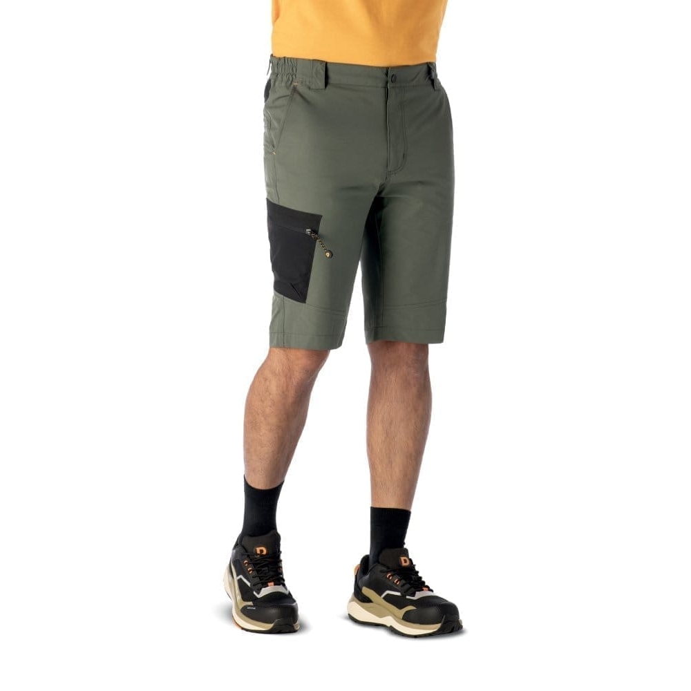 Bermuda tecnico D-Force Ferrara P003,  verde,100% poliestere.