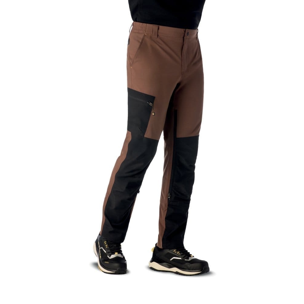 Pantalone D-Force Verona P002, marrone, 100% poliestere.