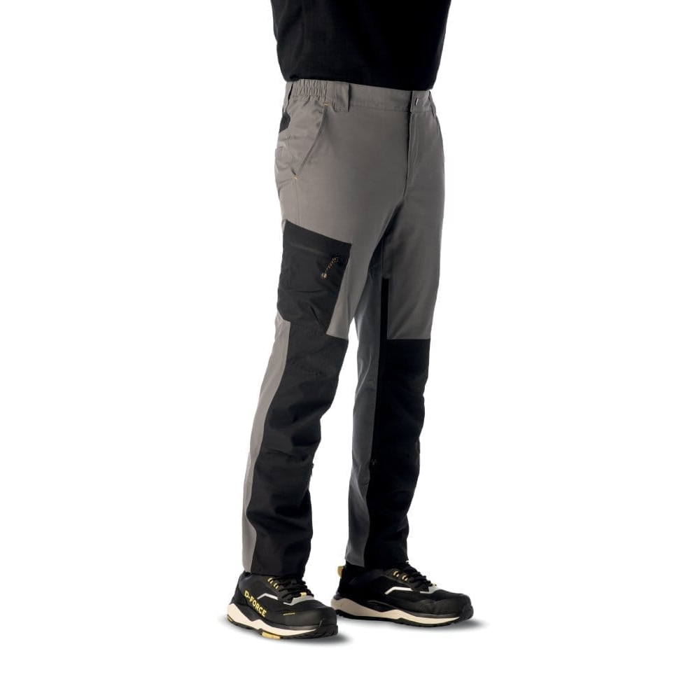 Pantalone D-Force Verona P002, grigio/nero, 100% poliestere.