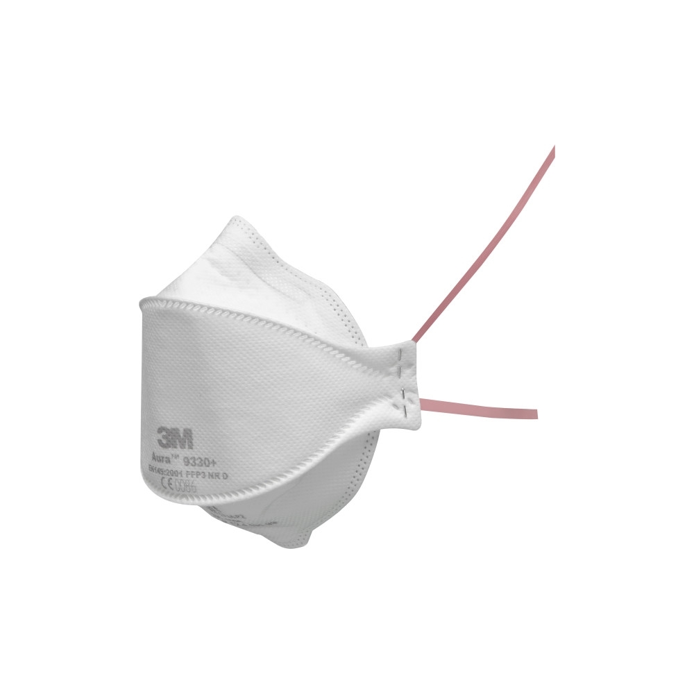 Respiratore 3M 9330+, antipolvere, senza valvola, bianca, non indossata, serie Aure