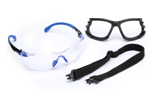 3M™ S1101SGAFKT-EU Kit Solus™ 1000 Occhiali lenti trasparenti + inserto in schiuma e cinturino