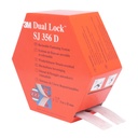 3M SJ356D Dual Lock trasparente - Kit  2 rotoli 25 mm x 5 m